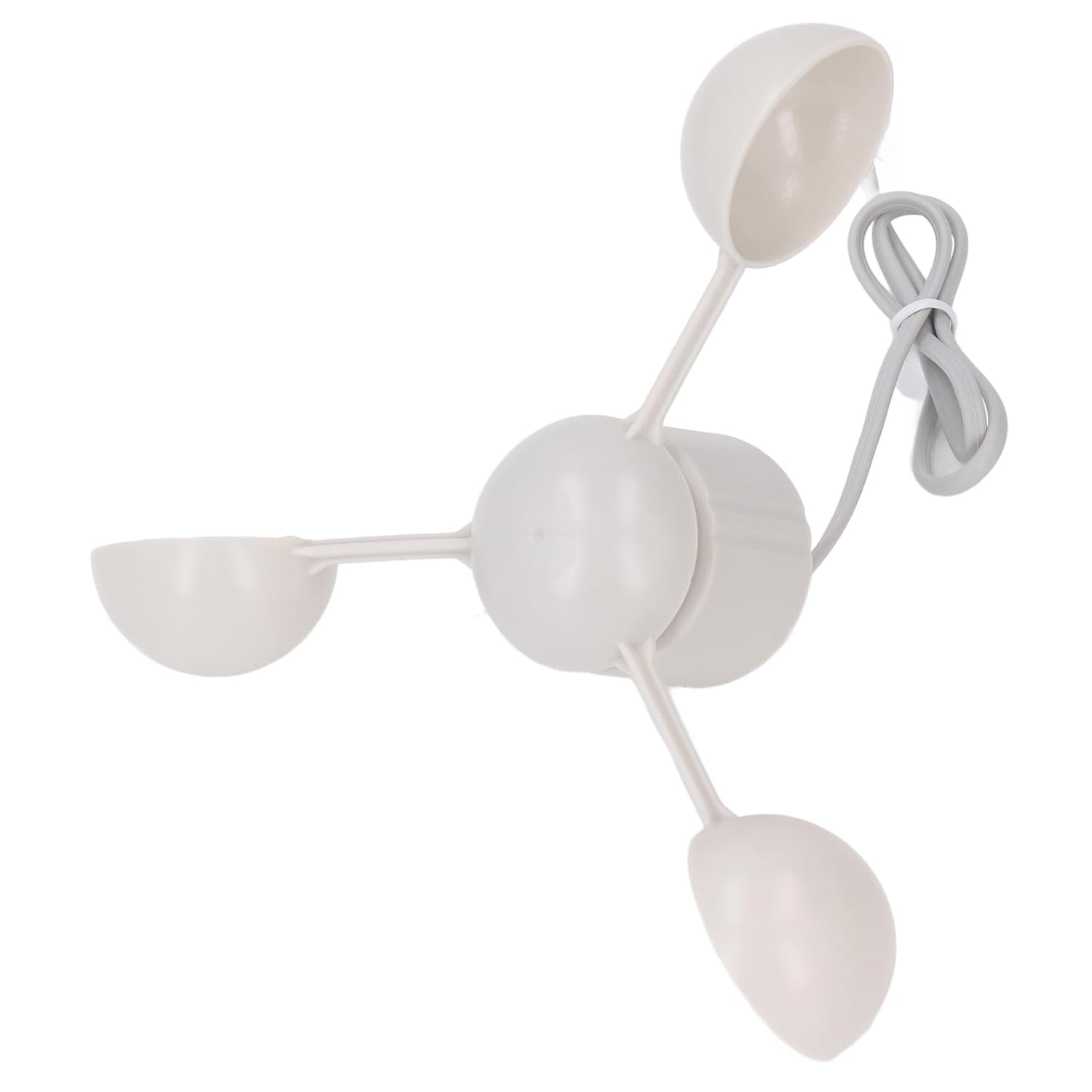 Wind Speed Anemometer Cup Sensor for WH2081 Weather Meter with RJ11 Connector, 3 Cups Wind Direction Gauges Sensor Replacement Parts image number 3