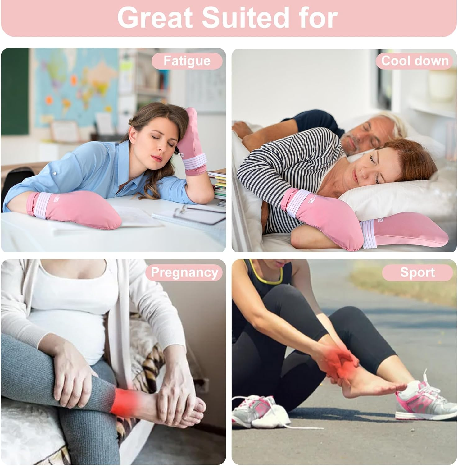 Suzzipad Cold Therapy Socks & Cold Gloves for Chemotherapy, Chemo Must Haves for Women and Man, Ideal for Soothing Hand and Foot Discomfort, S/M image number 6