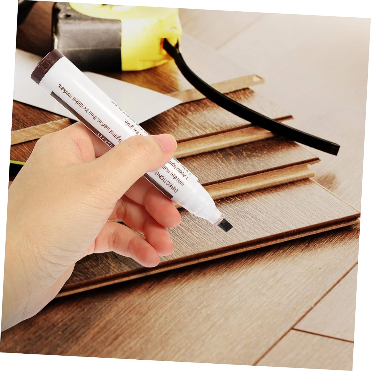 Healeved 10Pcs Wood Stain Repair Pens Touch-Up Markers for Furniture Floors Cabinets and Walls Quick-Drying Paint Markers for Scratches and Scuffs image number 1