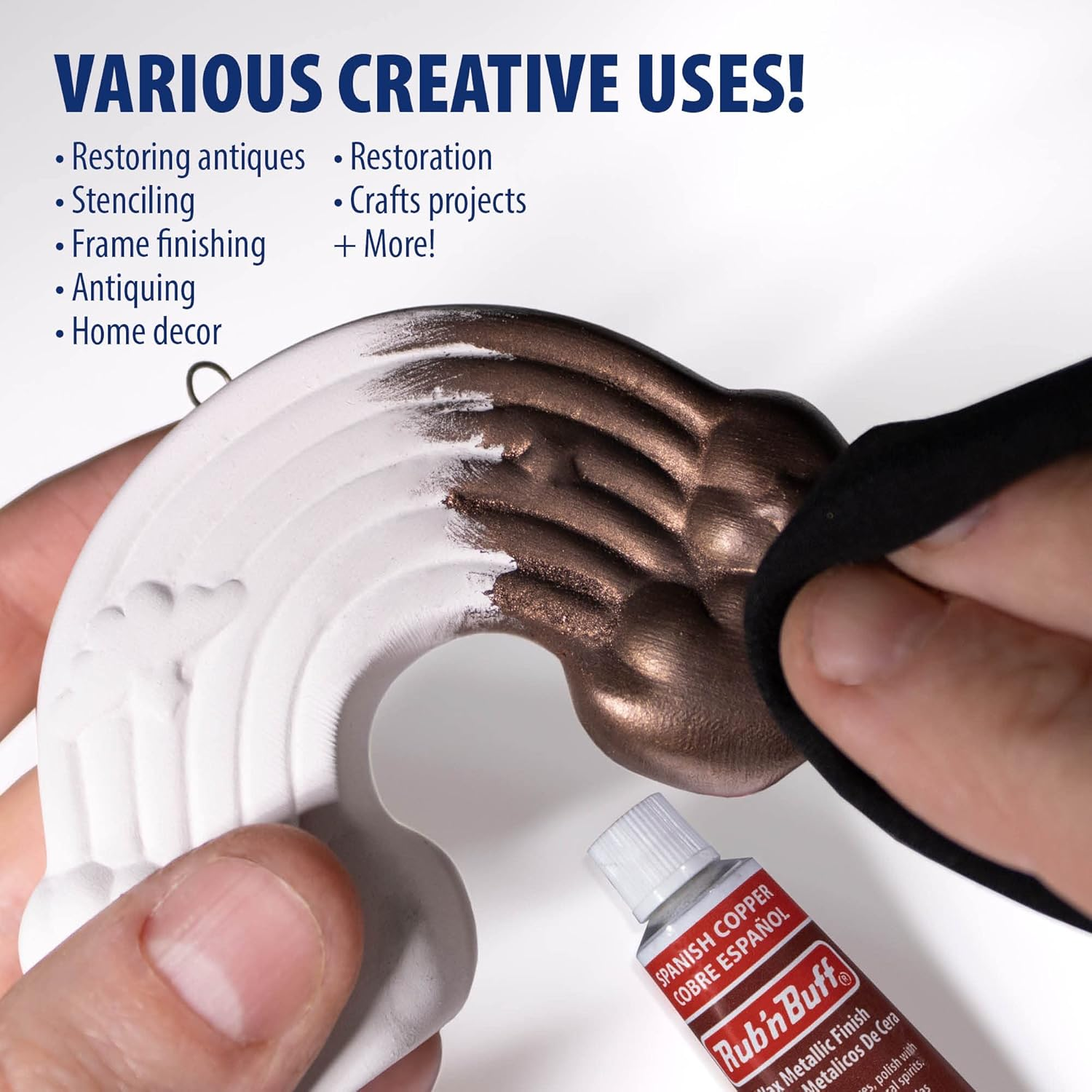 Amaco Rub'N'Buff Spanish Copper Metallic Wax image number 6