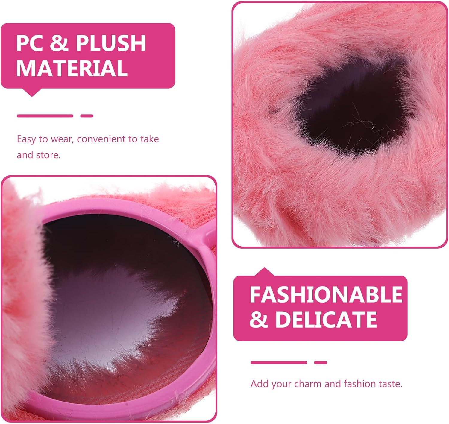 Funny Sunglasses Eyewear Costume Sunglasses for Photo Plush Glasses Crazy Sunglasses Party Glasses Party Plush Sunglasses Novelty Sunglasses Costume Glasses Lovely Sunglasses image number 1