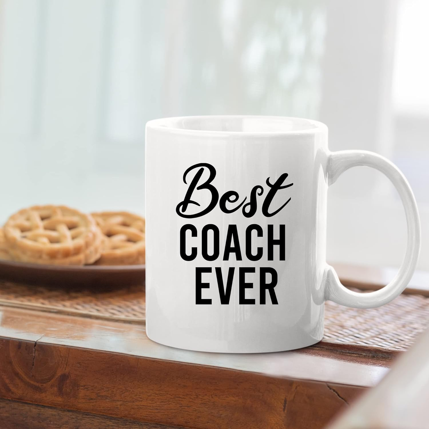 Best Coach Ever Coach Gifts Sports Gym Instructor Trainor Teacher Team Manager Mentor for Birthdays Valentines Appreciation Drinkware Ceramic Coffee Mug 11 Oz White image number 4