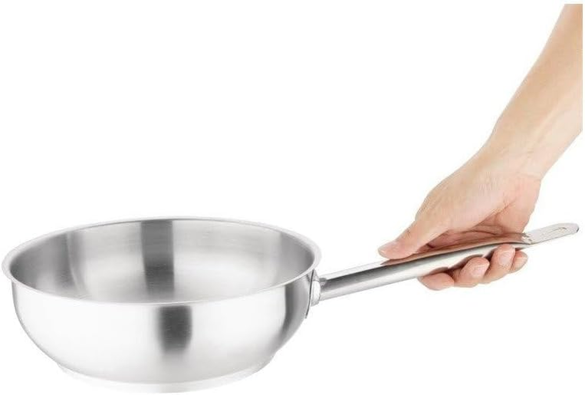 Vogue Stainless Steel Flared Saute Pan, 240Mm image number 5