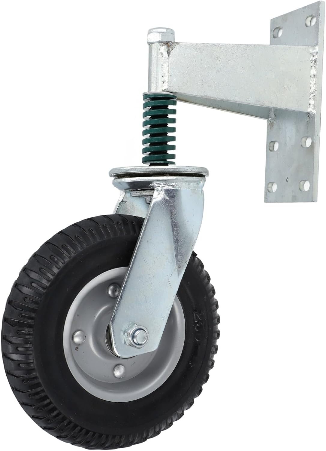 Gate Wheel, 8 Inch Heavy Duty Gate Caster Wheels with Hardware, Gate Support Wheel for Tube Gates, Metal Gates, Wooden Gates, Fence Gates, Swing Gates, 600Lbs Load Capacity (Grey) image number 1