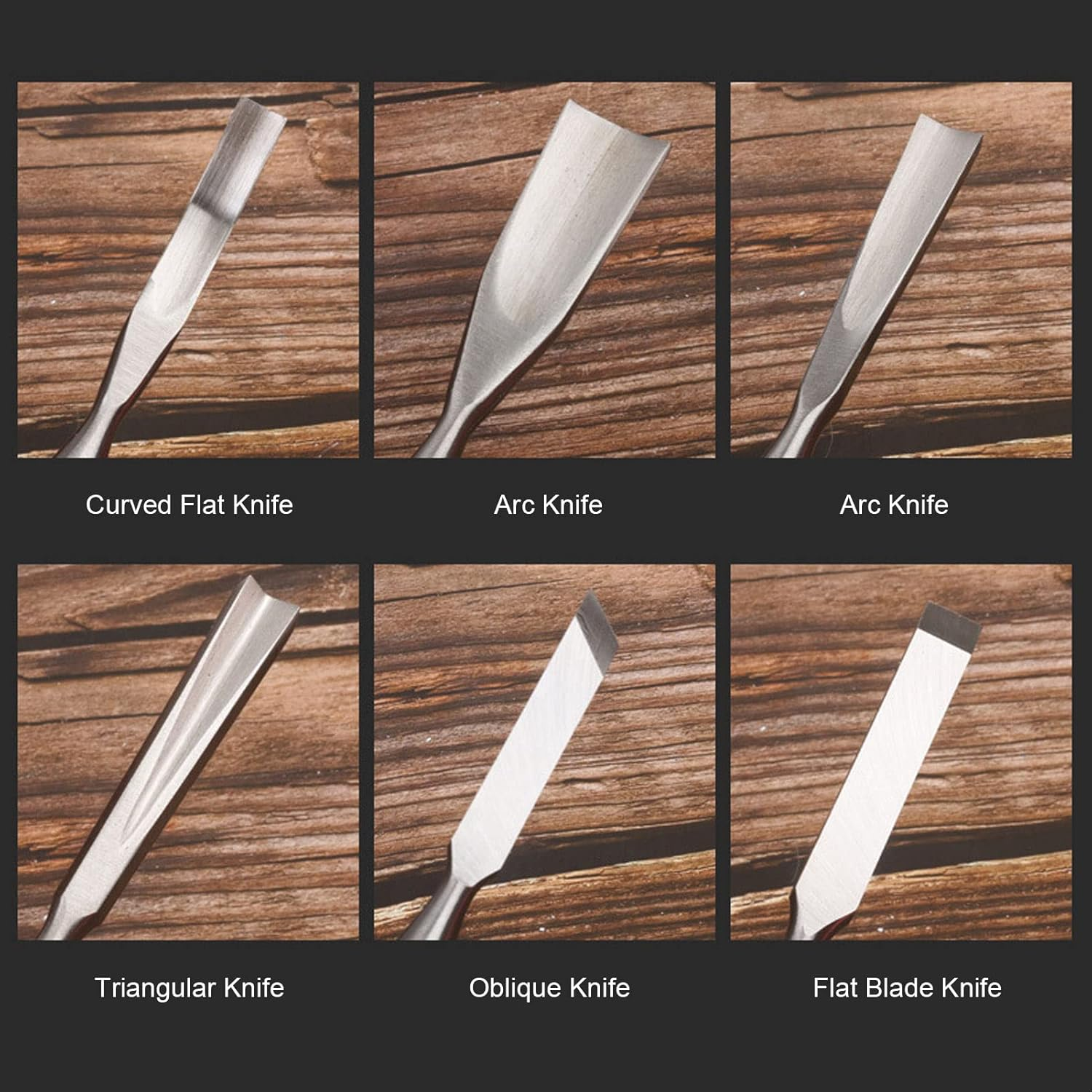 Wood Carving Tools Set, 12PCS Wood Carving Kit for Beginners, Carving Knife Sharpener with CRV Blade Wooden Handle, Engraving Chisel Set for DIY Handicrafts image number 6