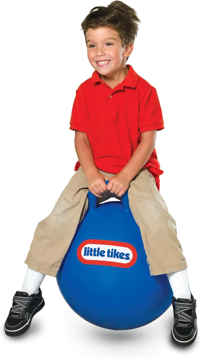 Little Tikes Bouncing Fun! Blue Hopper 9301B - Mega 18" Inflatable Heavy Gauge Durable Vinyl Ball - Deflates Easily for Storage - Exercise Learning Fun? YES - Use That Energy! for Kids Ages 4-8 image number 2