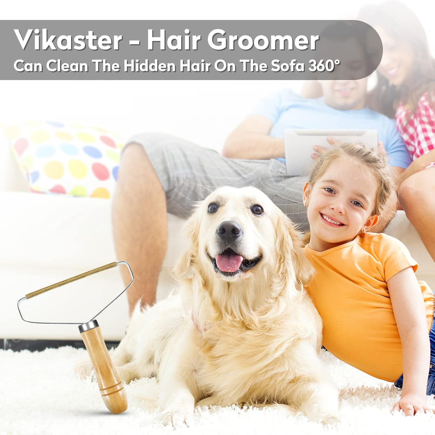 Vikaster Lint Remover, Pet Hair Remover, Portable Lint Brush, Pet Hair, Cat Hair Remover for Removing Lint from Clothes, Sofas, Carpets, Cats and Dogs image number 3