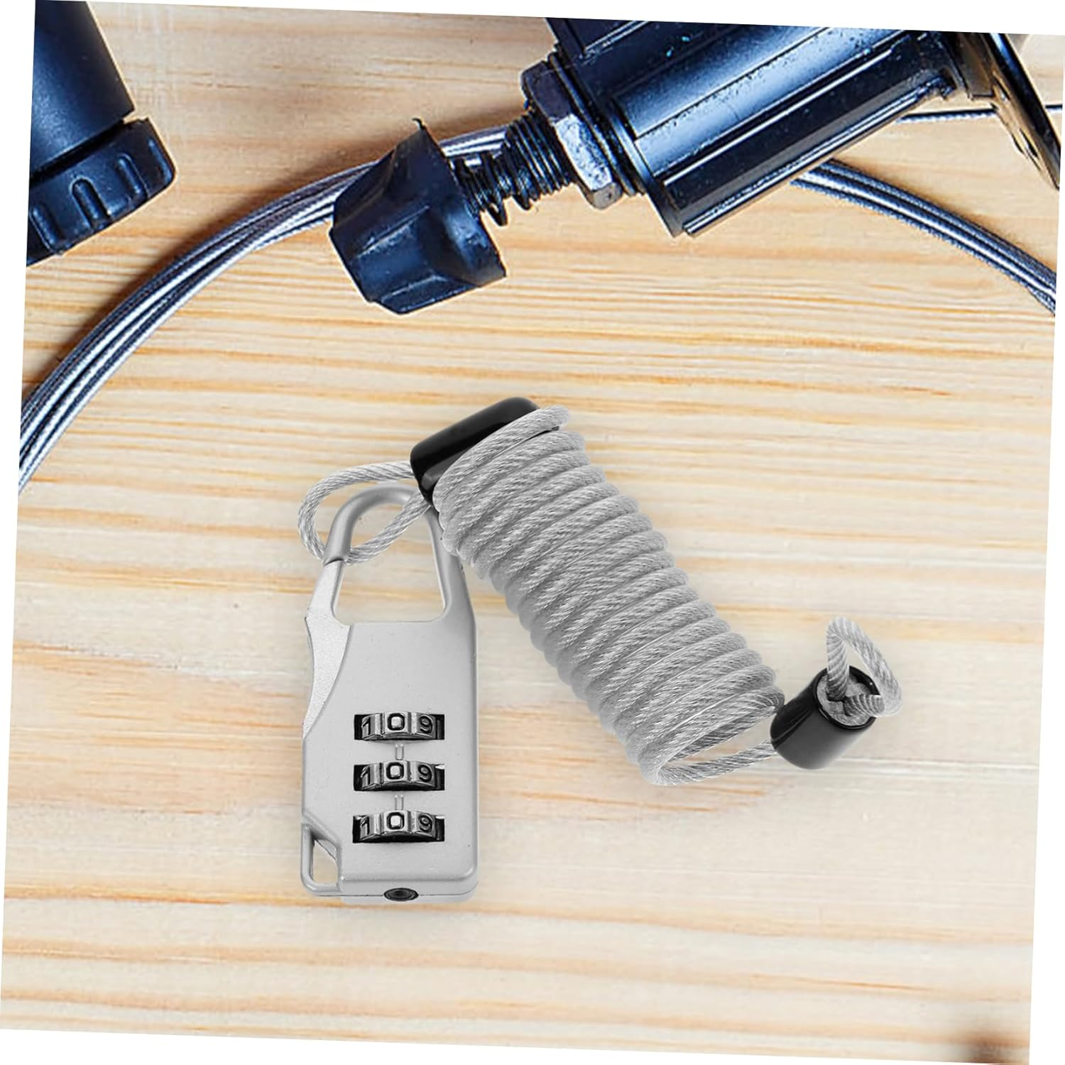 LIGHTAOTAO Travel Security Cable Lock with Combination, Adjustable Steel Wire Luggage Lock for Suitcases, Backpacks, and Outdoor Gear, Anti-Theft Locking Cable for Adults and Travelers image number 4