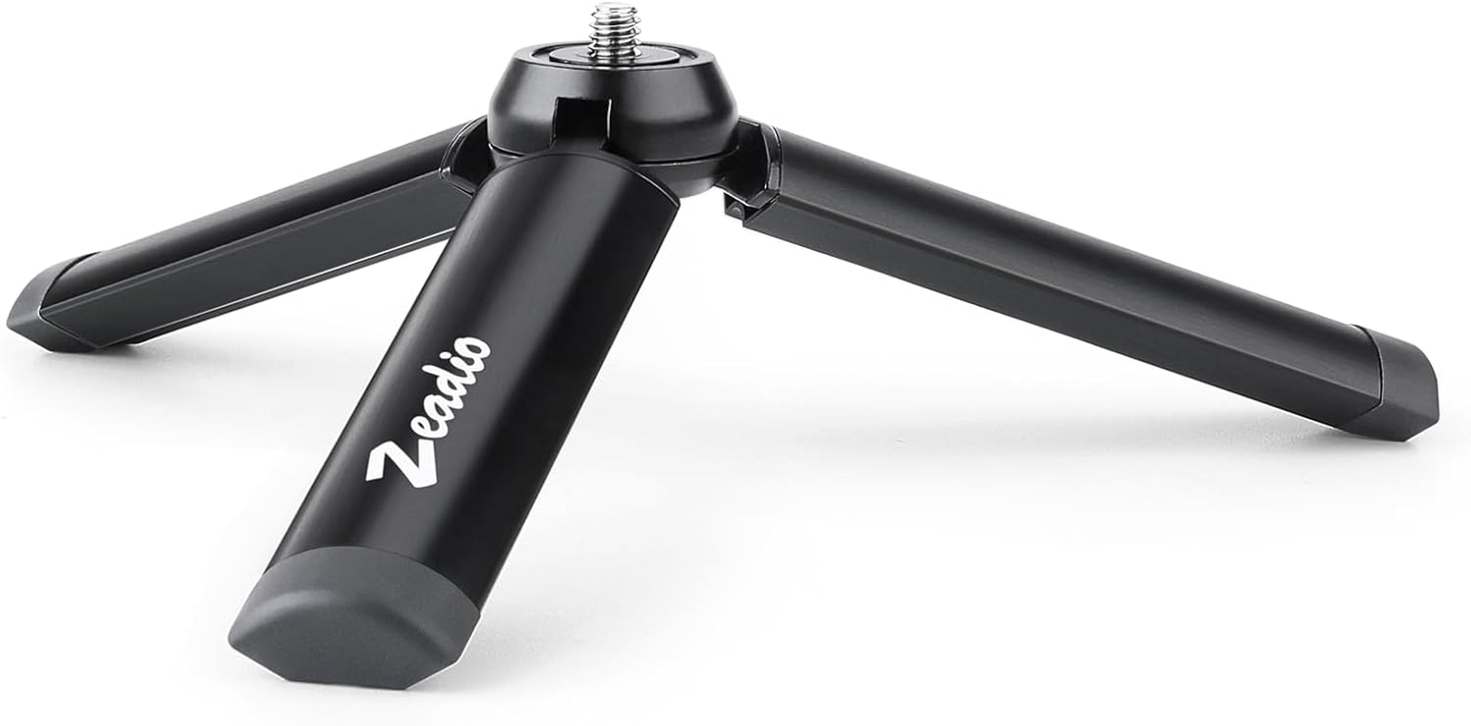 Zeadio Metal Mini Tripod, Desktop Tabletop Stand Tripod with 1/4 Inch Screw for Smooth 4, Osmo Mobile, Vimble 2, Gimble Handle Grip Stabilizer and All Cameras image number 6