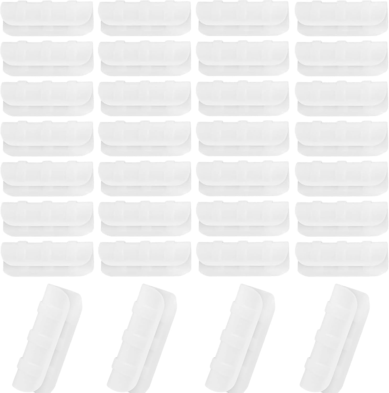80PCS 1 Inch Greenhouse Clips - Heavy Duty ABS Plastic Clamps for PVC Pipe,Greenhouse Film,Sunshade Nets,Gardening & Farming (White)