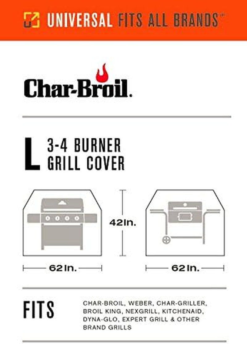 Char-Broil 3-4 Burner Large Basic Grill Cover image number 2