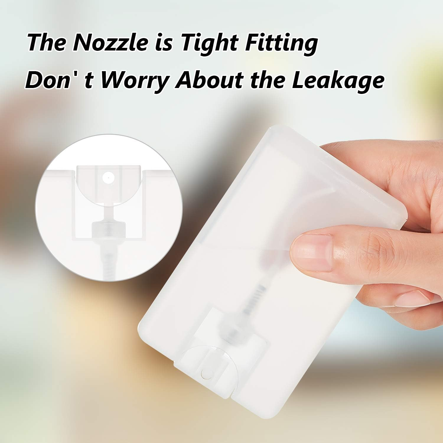 6 Pcs 20 Ml/ 0.67 Oz Refillable Perfume Flat Spray Bottles Card Type Fine Mist Plastic Bottle Portable Small Moisturizing Container for Perfume Sanitizer Hand Sprays Liquid image number 4