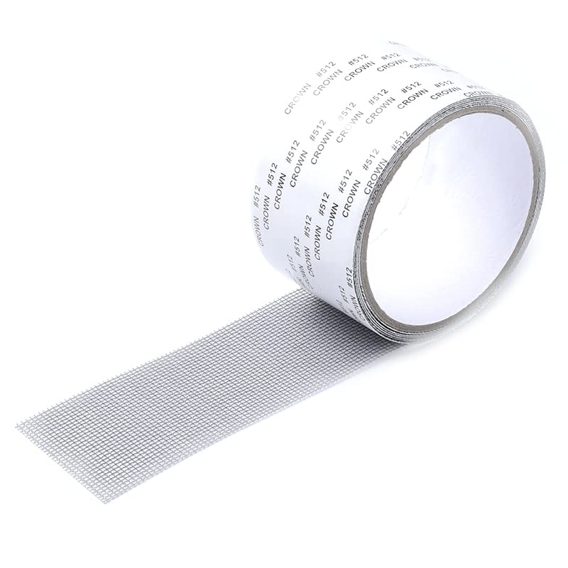 AIMALL 2M Window Screen Repair Tape Window Door Repair Tape Fly Screen Insect Repellent Repair Extra Strong Adhesive Fiberglass Mesh Tape