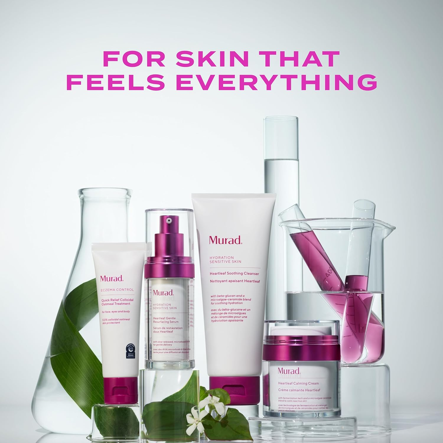 Murad Heartleaf Soothing Cleanser &ndash; Gentle Face Wash with Fermented Heartleaf, Beta-Glucan, Ceramides, and Microalgae to Reduce Redness & Calm Sensitive and Eczema-Prone Skin &ndash; 50 Ml image number 3