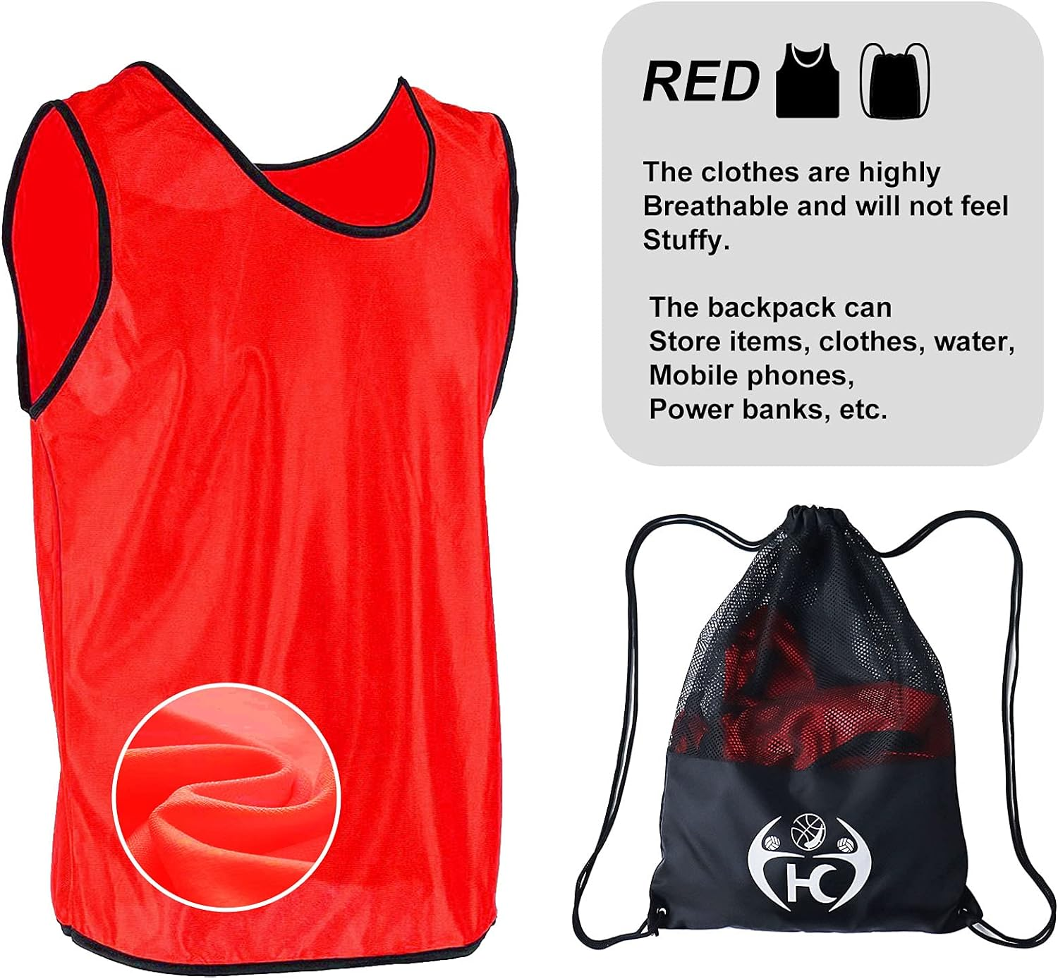 Perzomido Soccer Scrimmage Team Practice Jersey, Scrimmage Vests Team Pinnies Jerseys image number 4