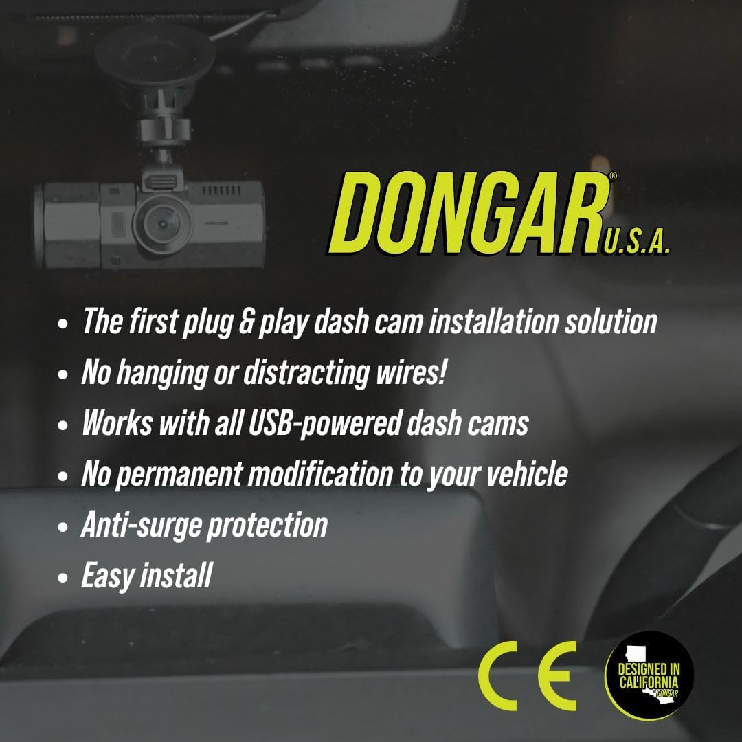 Dongar Dashcam Power Adapter (5-Pin Type E) for Select Subaru Vehicles image number 1