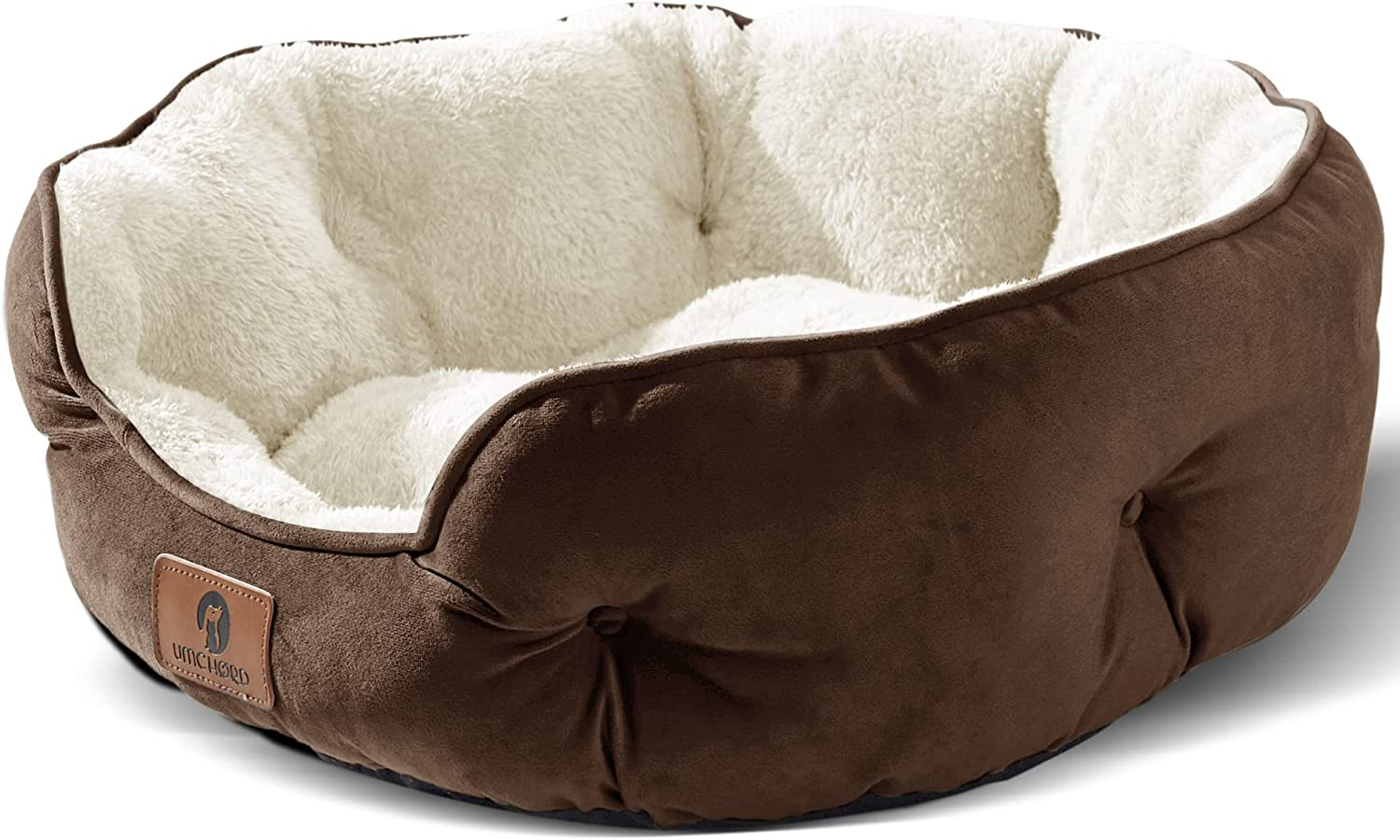 Asvin Medium Dog Bed for Medium Dogs, Cat Beds for Indoor Cats, Pet Bed for Puppy and Kitty, Extra Soft & Machine Washable with Anti-Slip & Water-Resistant Oxford Bottom, Green, 25 Inches