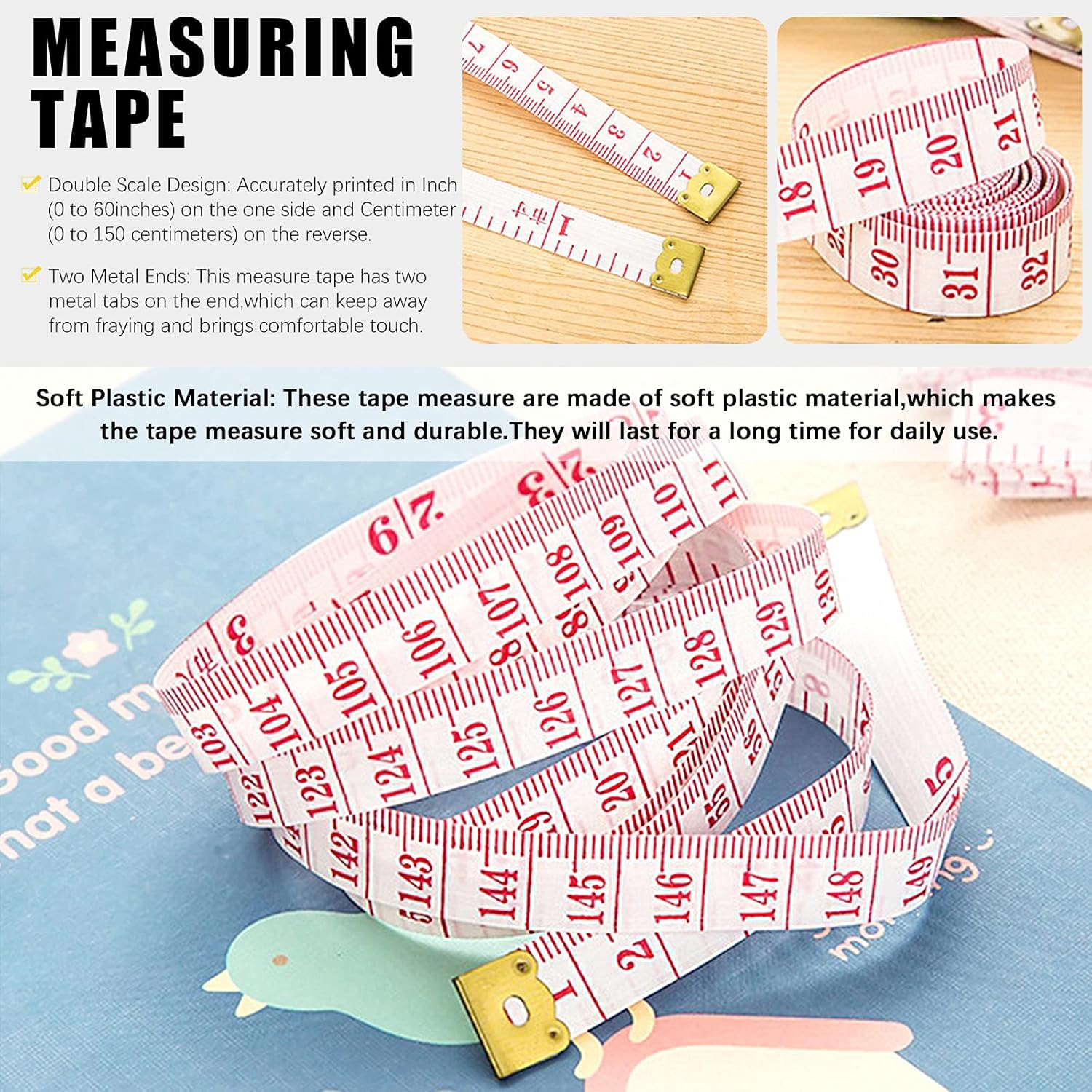 Mardatt 8Pcs Professional Leather Sewing Tools Kit with Tracing Wheels, Stainless Steel Pattern Notcher, Scratch Awl, Tailors Chalk, Soft Measuring Tape for Leather Tailor Paper Cloth Sewing image number 2