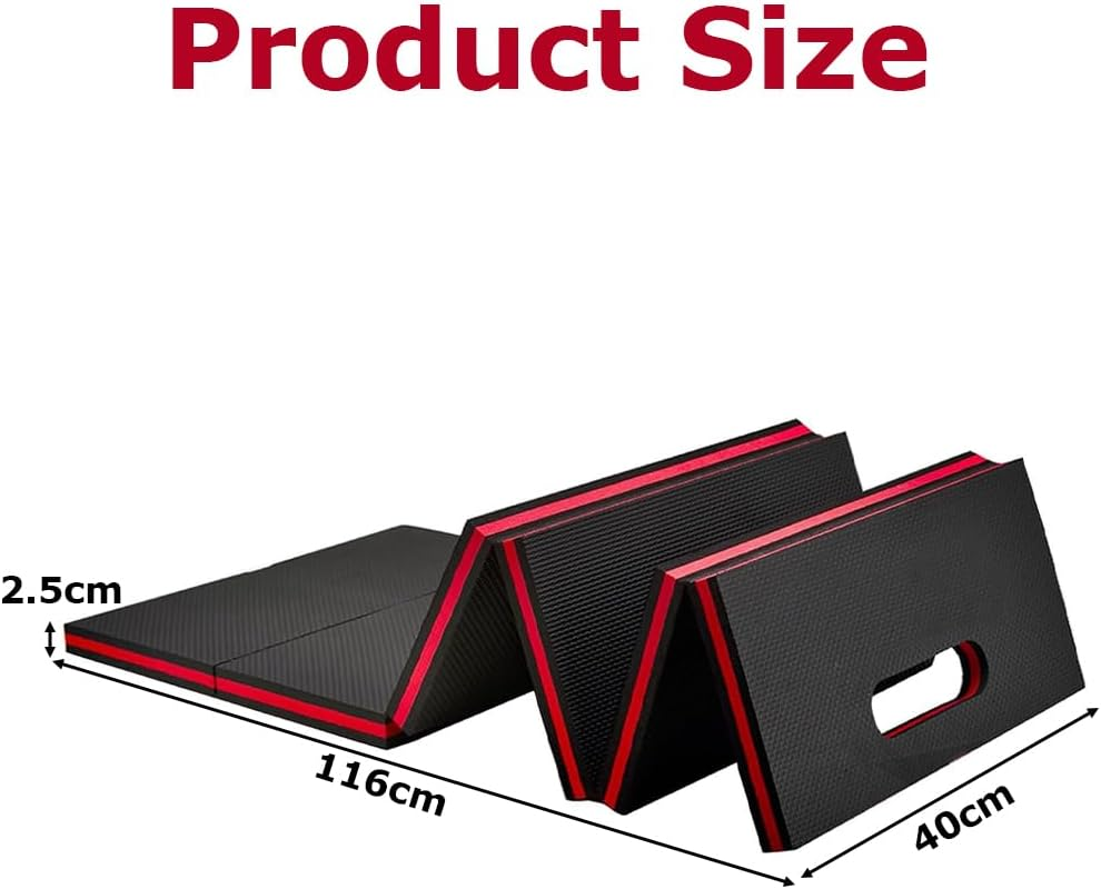 Car Repair Mat,Car Repair Creepers,Mechanic Repair Mat,For Car Repair,Easy to Storage and Use,For Working on the Ground Working,Foldable (Black and Red) image number 5