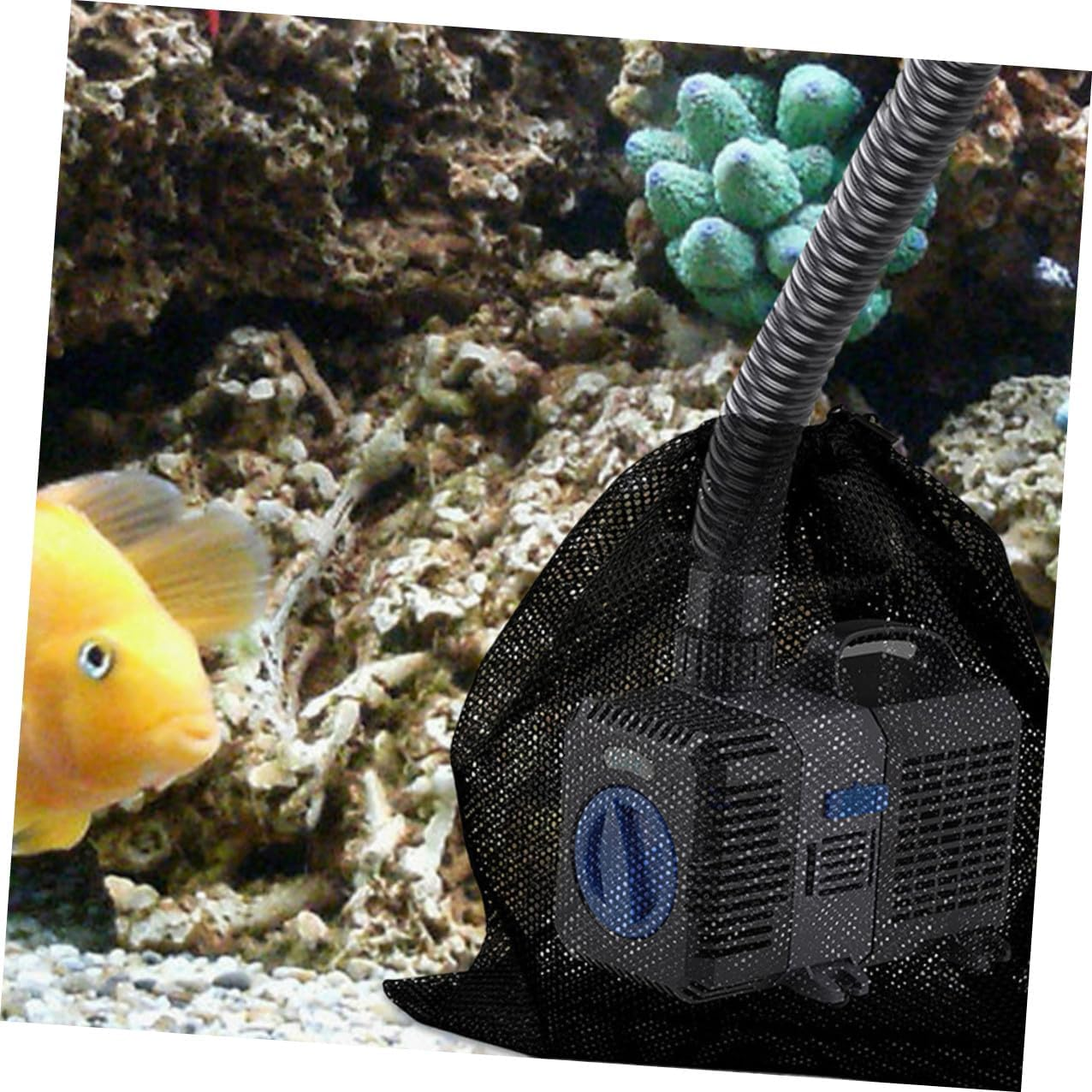 NUOBESTY 4Pcs Pump Filter Bags with Drawstring Mesh Pool Vacuum Filter Pouches for Aquarium and Outdoor Water Pumps Prevent Debris Damage and Clogging Easy to Use and Protect Equipment image number 5