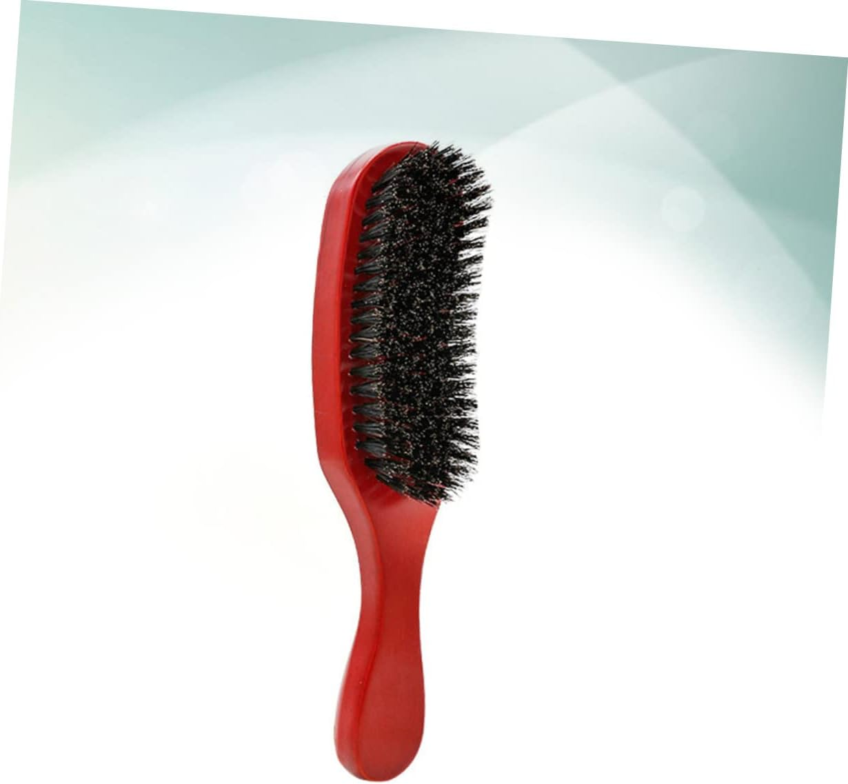 KALLORY Natural Bristles Hair Brush Beech Wood Comb for Women Ergonomic Wood Handle Large Curved Anti-Static Detangling Comb Massage Hair Care and Styling Tool image number 5