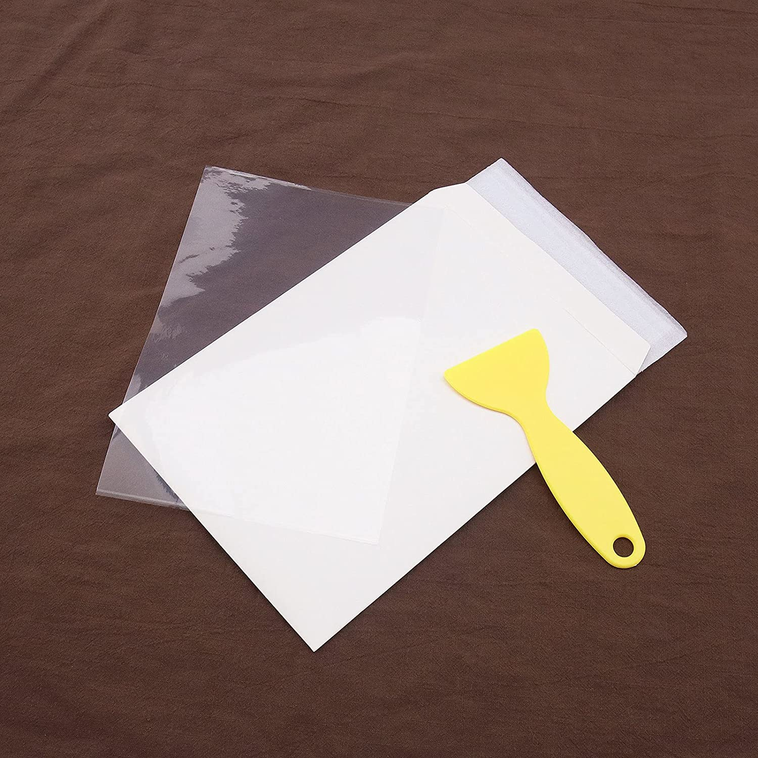 Emsea 5Pcs FEP Film Transparent with Yellow Scraper for 3D Printer Creality LD002R image number 4