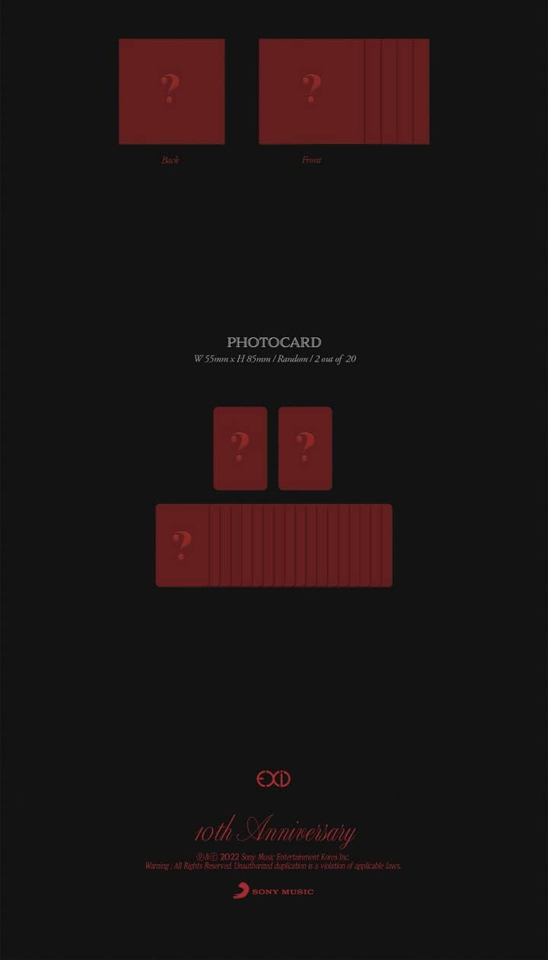 EXID X 10Th Anniversary Single Album Cd+68P Photobook+1P Special Card+2P Photocard+Tracking Sealed image number 2