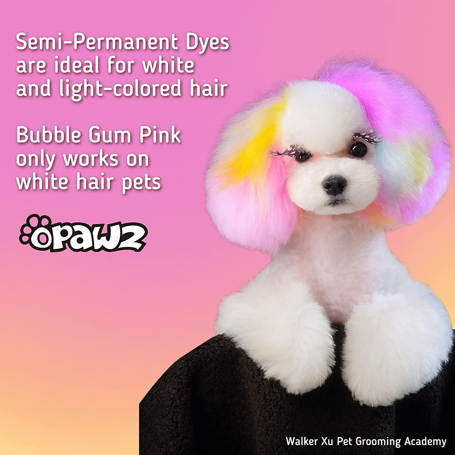OPAWZ Semi-Permanent Dog Hair Dye, Food-Grade Pigment Dog Dye, Non-Toxic Pet Hair Dye for Dogs, Cats and All Pets Can Be Bathed (Kelly Green) - Hawaii Blue image number 2