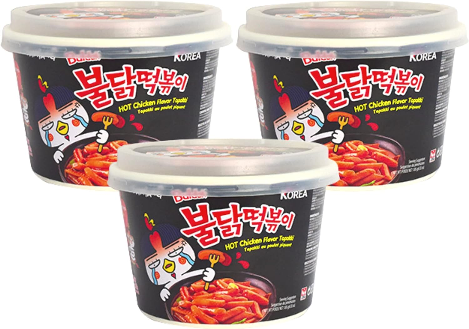 [Samyang] Bulldark Spicy Chicken Roasted Tteokbokki (Pack of 3) / Korean Food/Korean Tteokbokki/Spicy Tteokbokki (Overseas Direct Shipment) image number 2