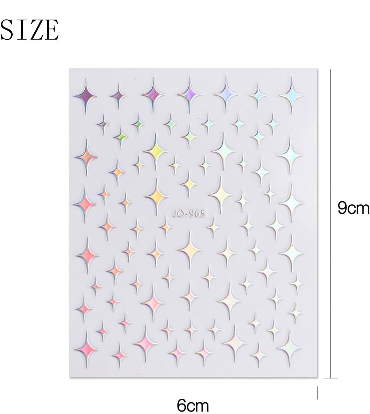 PQCLXUYA 5 Sheets Aurora Nail Art Stickers Decals 3D Self-Adhesive Pegatinas U&ntilde;as Glitter Holographic Star Heart Nail Supplies Nail Art Design Supplies Decoration Accessories for Women (Silver) image number 2