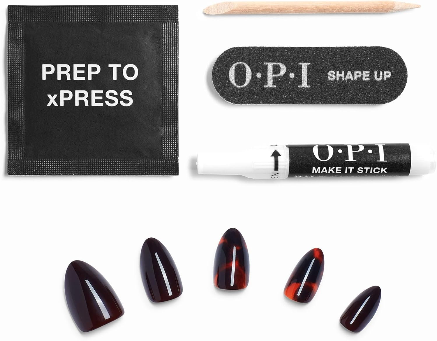 OPI Xpress/On Press on Nails, up to 14 Days of Wear, Gel-Like Salon Manicure, Reusable, Vegan, Sustainable Packaging, with Nail Glue, This Turtle ​Bytes image number 2