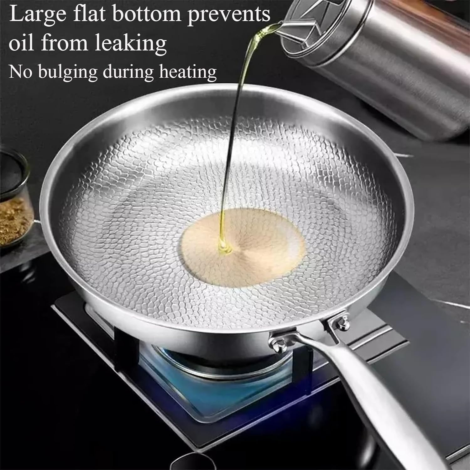 Platefull Titanium Pan, 2026 Upgrade to 100% Non-Toxic Platefull Titanium Frying Pans with Shovel, 12" Non Stick Chemical-Free, Extreme Heat-Resistant & Lasts a Lifetime (With Lid,11.02In) image number 2