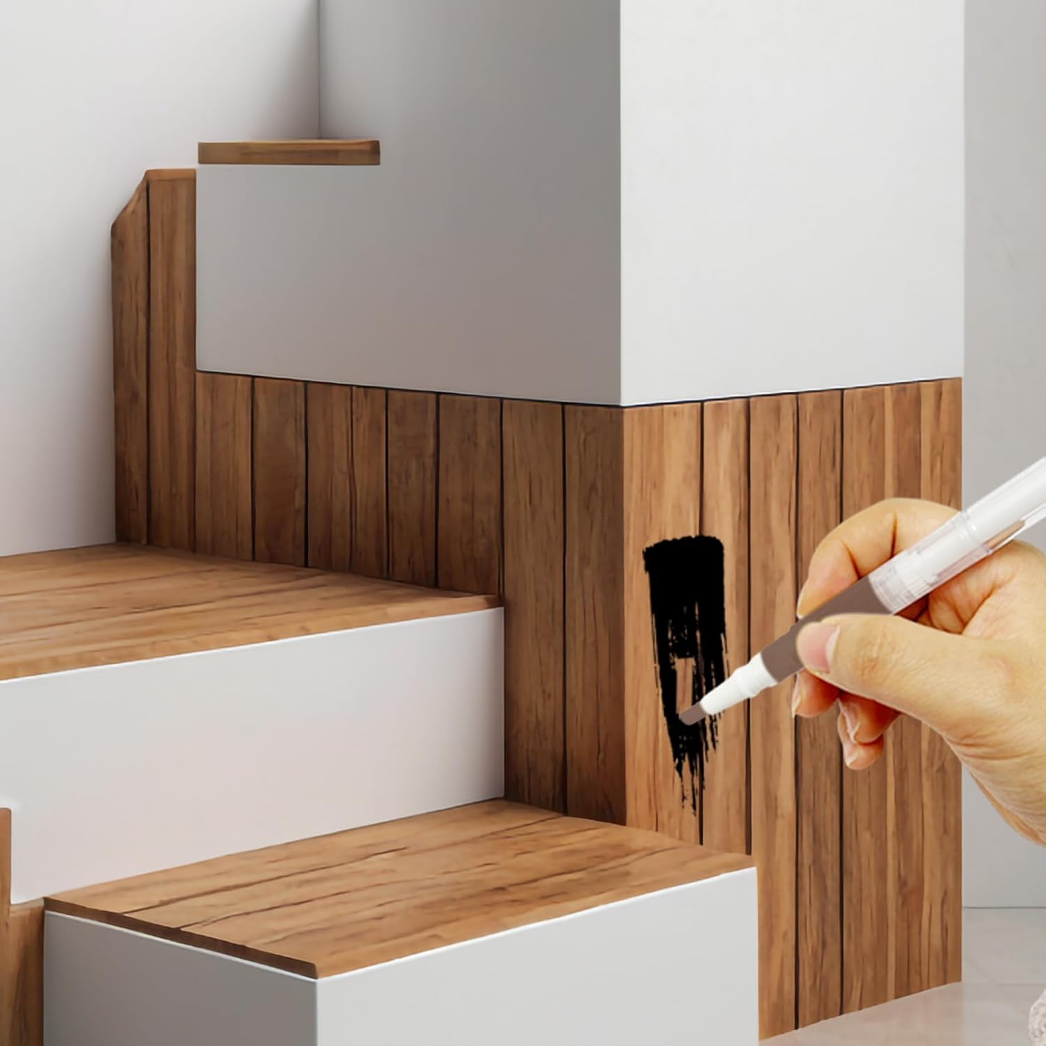 12Pcs Touch up Paint Brushes - Wall & Furniture Repair Pen Set for Drywall, Cabinets, Stains and Scratches Large Capacity Paint Touch for Easy Home Improvement image number 4