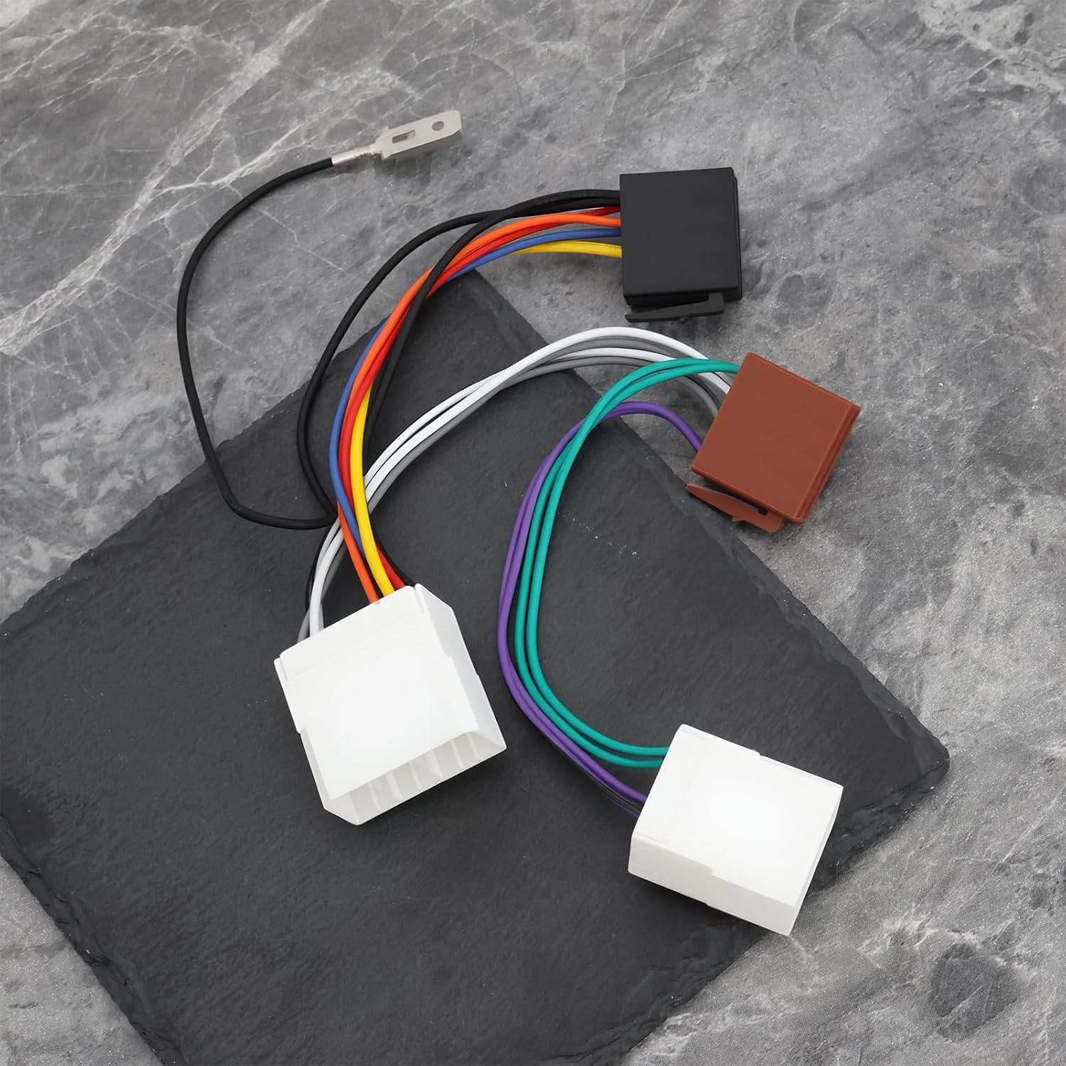 2Pcs 16-Pin Car Radio Adapter Cable ISO Harness Compatible with Mazda up to 2000 image number 3