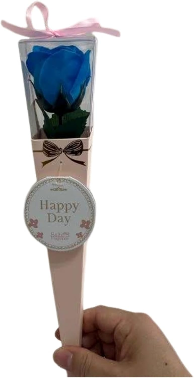 Q-FLA Bath Salt, Soap Flower, Kelee Bouquet, Mini 20, Blue, Gift, Birthday image number 3