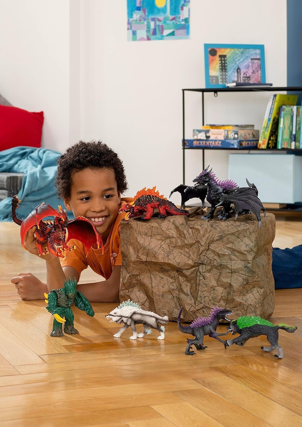Schleich Eldrador 4-Piece Monster Toy for Boys and Girls Ages 7+, Eldrador Creatures Starter Set with 3 Action Figures image number 3