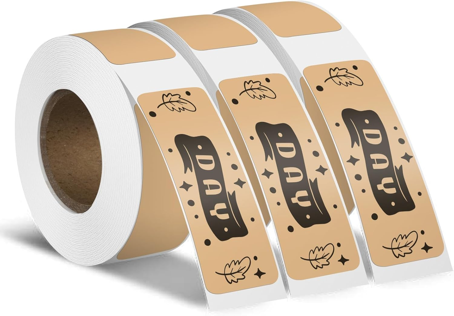 3 Rolls Thermal Label Maker Tape 12 X 40 Mm White Self-Adhesive Stickers Paper Vinyl Decals Waterproof Name Tag for Home Office School 480 PCS