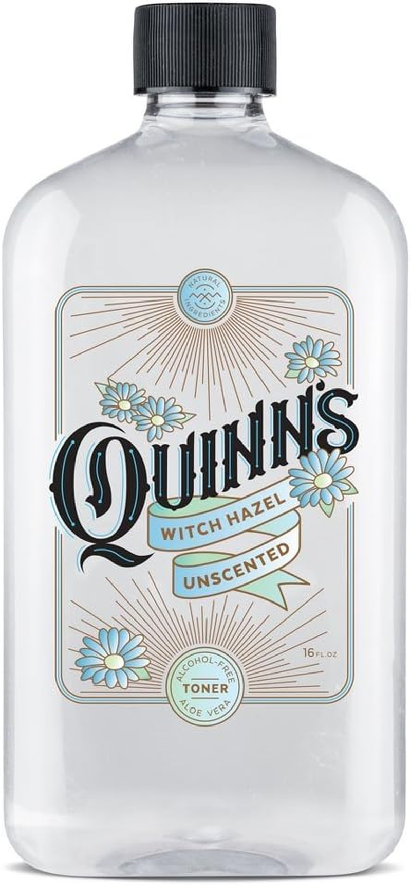 Quinn'S Alcohol-Free Witch Hazel 470Ml - Unscented Aloe Vera Natural Toner for Face & Skin image number 2