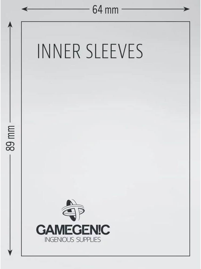 Gamegenic GG1013 Inner Card with 100 Sleeves per Pack, Clear image number 2