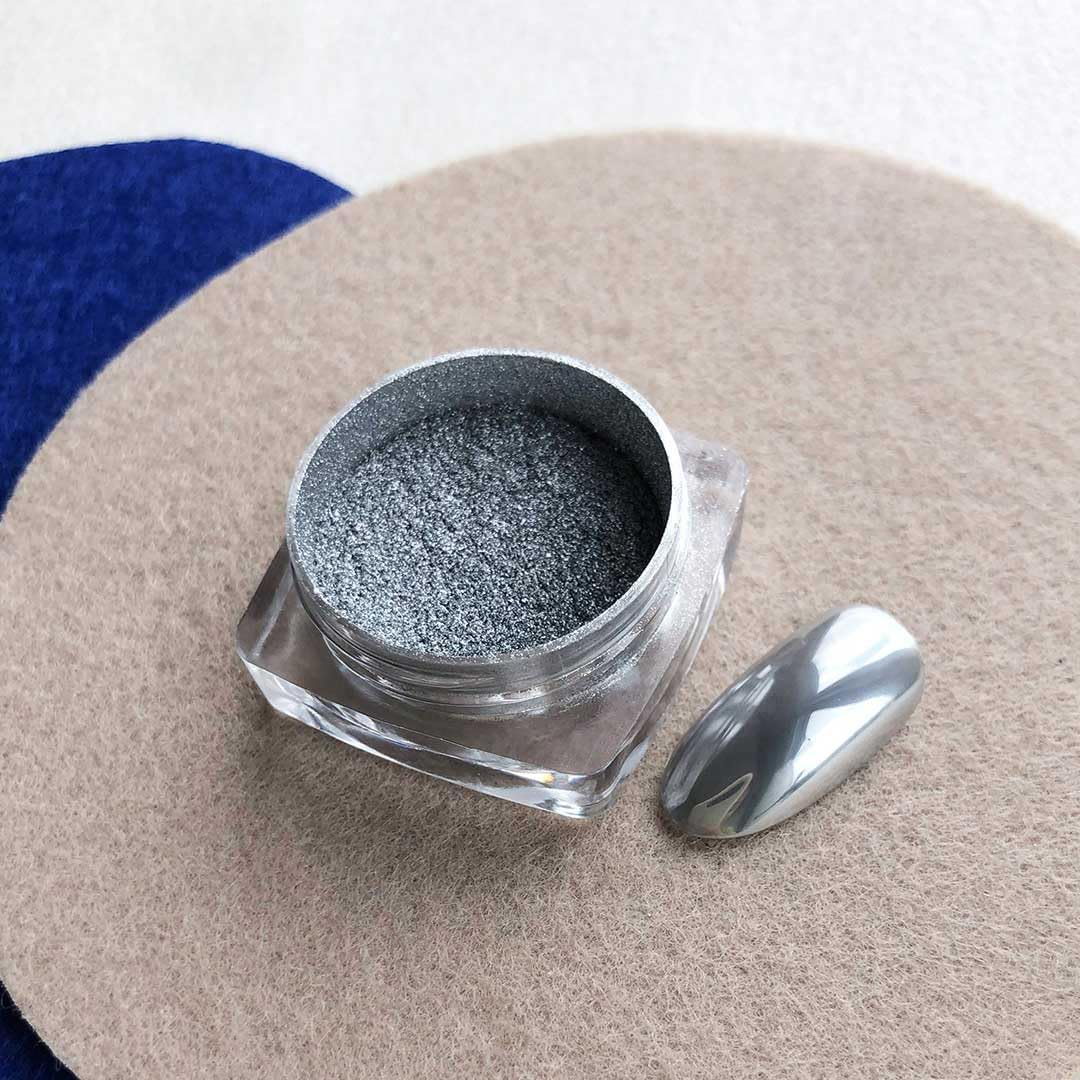 ADHERE Elder Gods Series - Magic Chrome Nail Powder, Hyper-Reflective Metallic Finish, 10-Second Mirror Gloss for Gel/Diy/Press-On Nails 0.7G (Auric Gold)