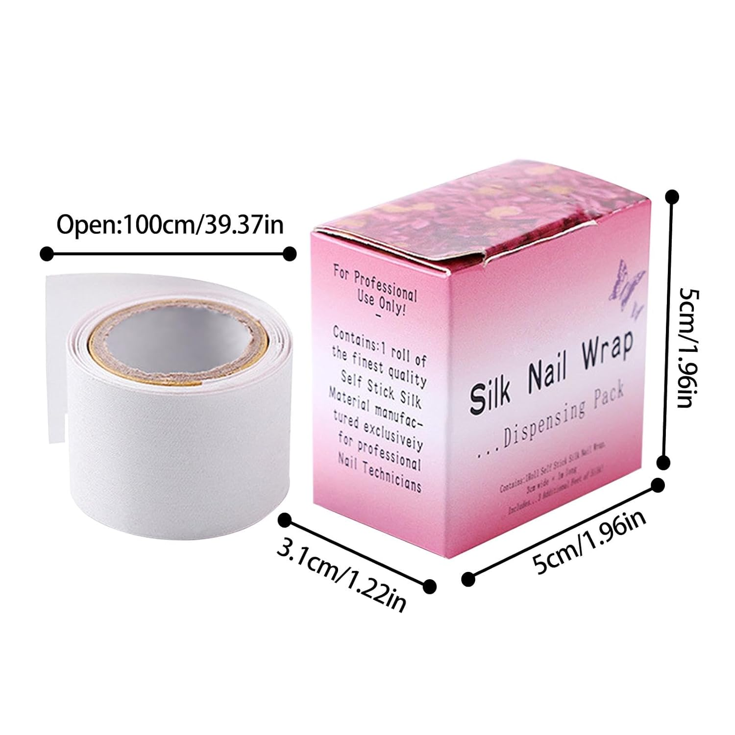 Nail Wrap - Nail Repair Silk Wrap | anti Damage Nail Artt Tool, Adhessive Nail Strengthening Wrapp, Excellent Quality Nail Artt Wrap, Silk Nail Wrap for Home Use and Salon image number 2