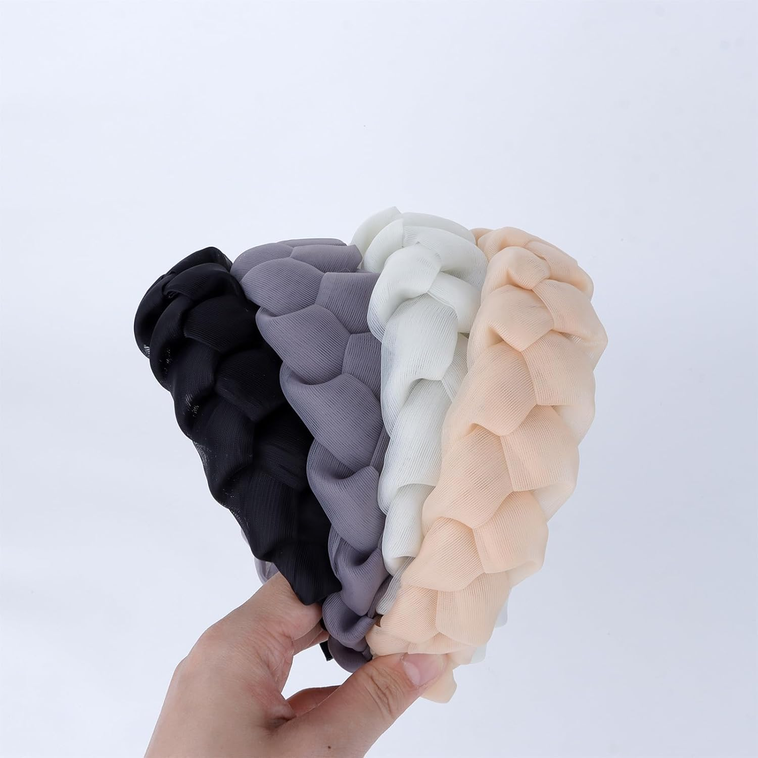 EXIPSAT Women'S Wide Braided Headbands, Comfortable and Stylish Women'S Headbands, Pack of 4