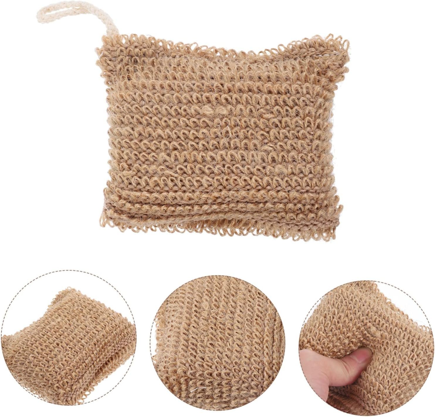 Vaguelly Jute Bath Ball Loofah Sponge Exfoliating Body Scrubber for Women Bulk Pack image number 3