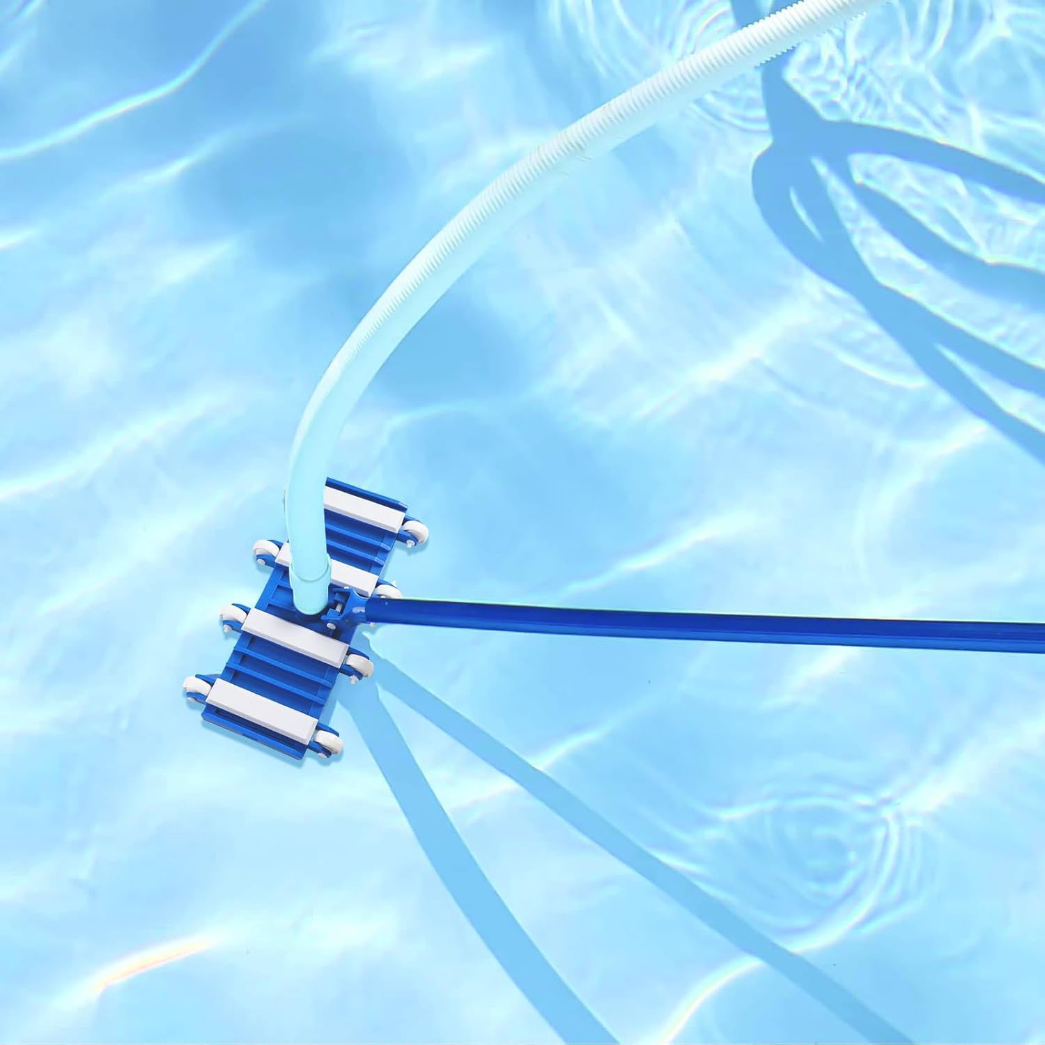 Pool Vacuum Head with Wheels, Pool Cleaner Head for Inground & above Ground Pool, 35 CM Flexible Swimming Pool Vacuum Head with Swivel image number 4