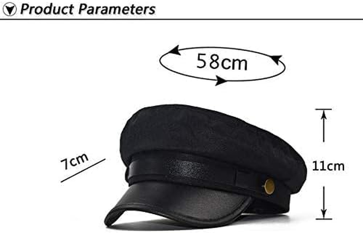 Unisex Beret, Sun - Protective and Breathable Flat - Top Hat, Suitable for Daily Fashion Accessories (Black, One Size) image number 4