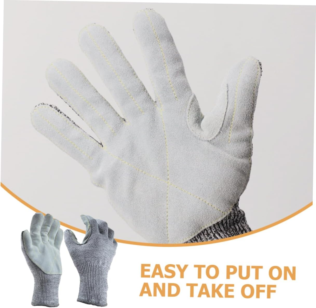 GAROZATION 1Pair Outdoor Gardening Gloves Anti-Collision Puncture-Resistant Lightweight Breathable Design for Comfortable Fit for Weeding Planting image number 6