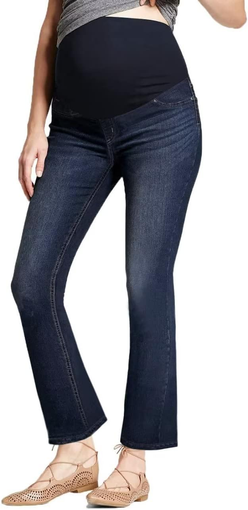 Hybrid & Company Super Comfy Stretch Women'S Maternity Bootcut Jeans with Real Pockets image number 3