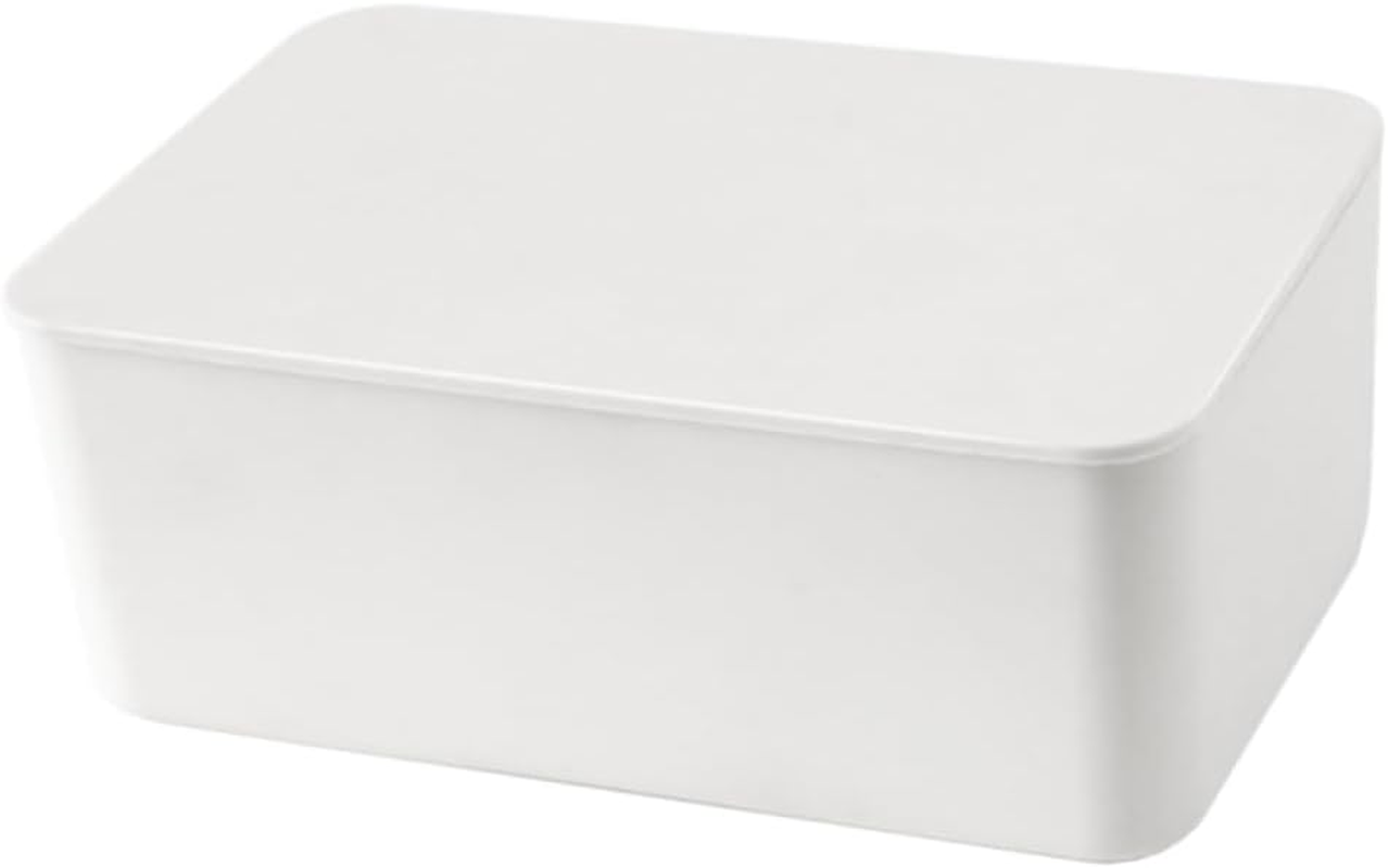 CHILDWEET Mask Storage Box for Home Mask Holder Case Multifunctional Box Capacity Dustproof Beautiful Lid Design image number 1