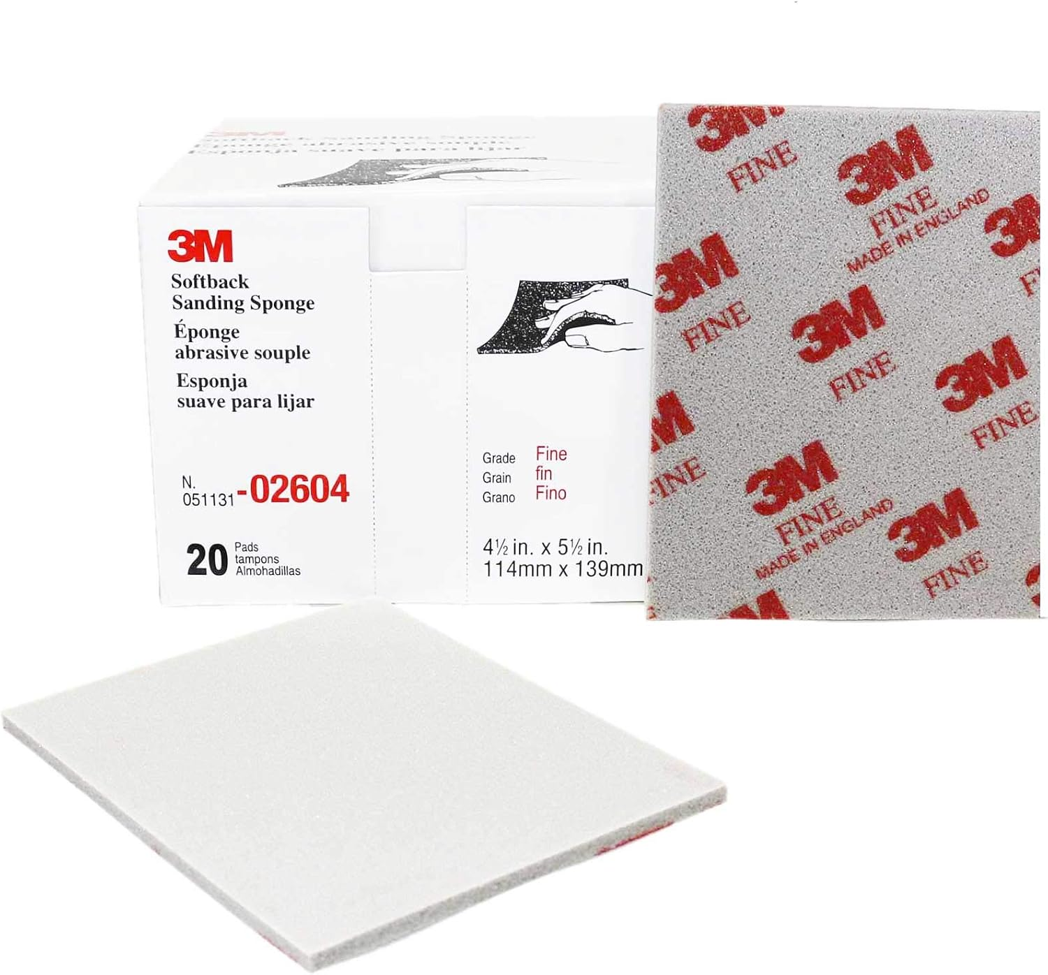 3M 2604 Fine Softback Sanding Sponge image number 3