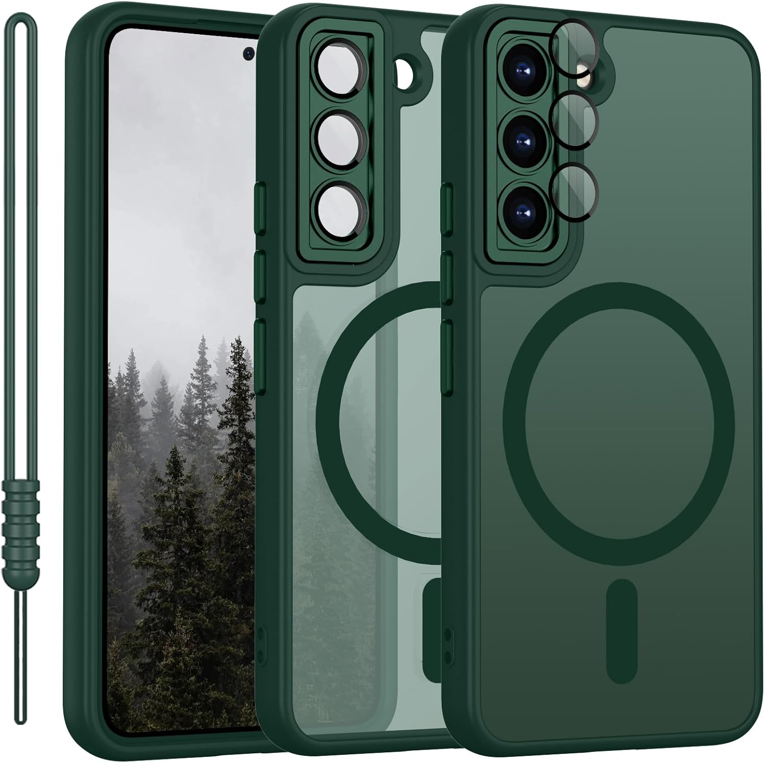 Case for Samsung Galaxy S22 Plus, Compatible with Magsafe, Mobile Phone Case for Samsung Galaxy S22 Plus, Magnetic Matte Touch Camera Protection, Non-Slip, Scratch-Resistant, Protection, Shockproof image number 4